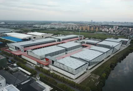 Progetto del parco industriale con prisma Lingang